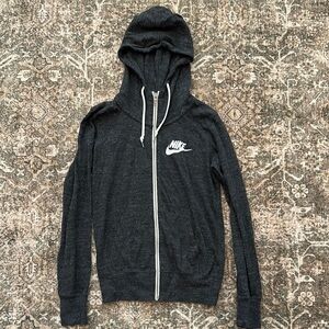 Nike women size small Black Zip-Up Hoodie